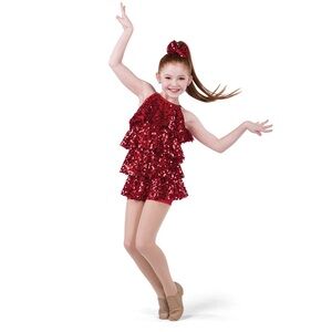 New Dance Recital Holiday Red Costume